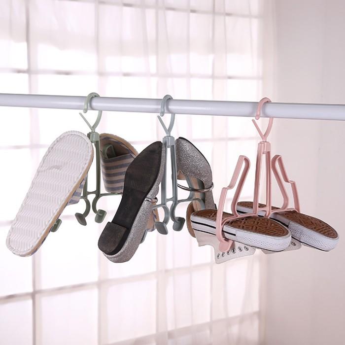 신발행거 신발걸이 건조대 이중고리 신발건조대 세탁용품 빨래줄 실내건조대