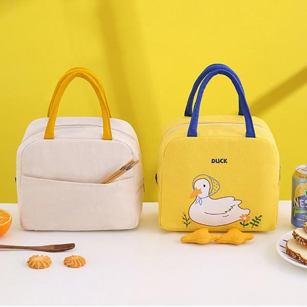 오리 보온보냉 런치백 캐릭터도시락가방 소풍가방 캠핑가방