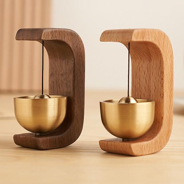 도어벨 출입구 현관 호두나무 원목 현관 풍경 문종 자석종 벨 미니 집들이선물