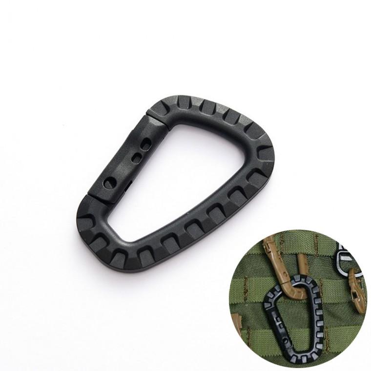 플라스틱 D형고리 카라비너 등산 캠핑 백팩 고리