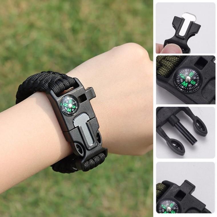생존용 나침반 팔찌 캠핑 등산 서바이벌 필수템