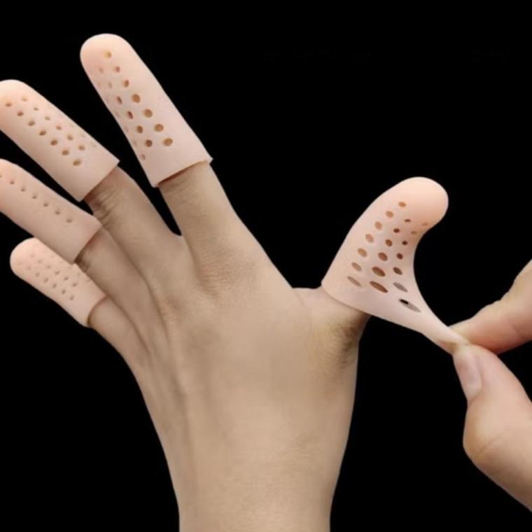 통풍 실리콘 손가락 보호 골무 4P