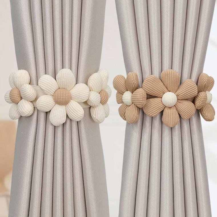 플라워 커튼 타이백 커튼끈 장식