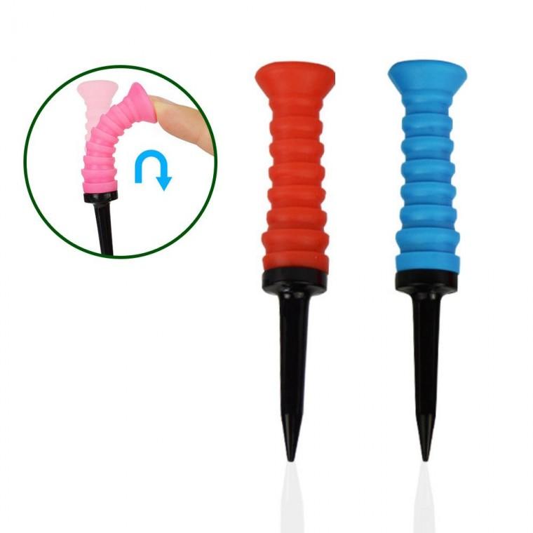 기능성 무저항 골프티 실리콘 롱티 티꽂이 2개세트