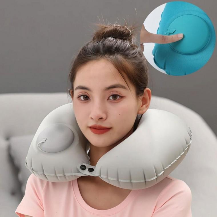 여행용 에어 목쿠션 휴대용 캠핑 필수품