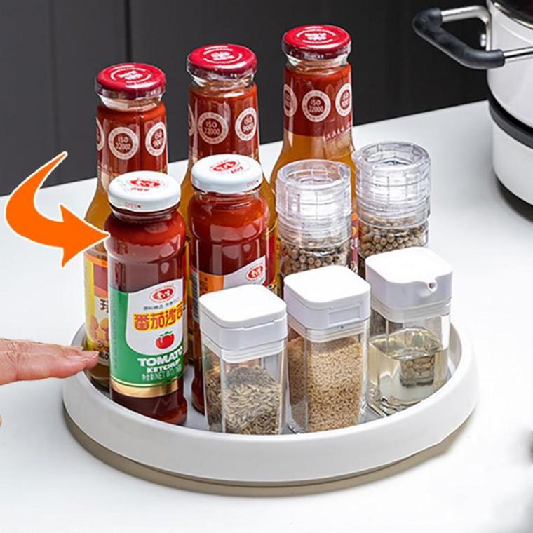 회전 선반 양념통 정리 다용도 수납트레이