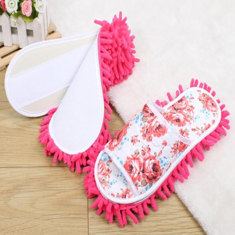 극세사 청소 슬리퍼 실내화 바닥 청소 걸레 탈부착형