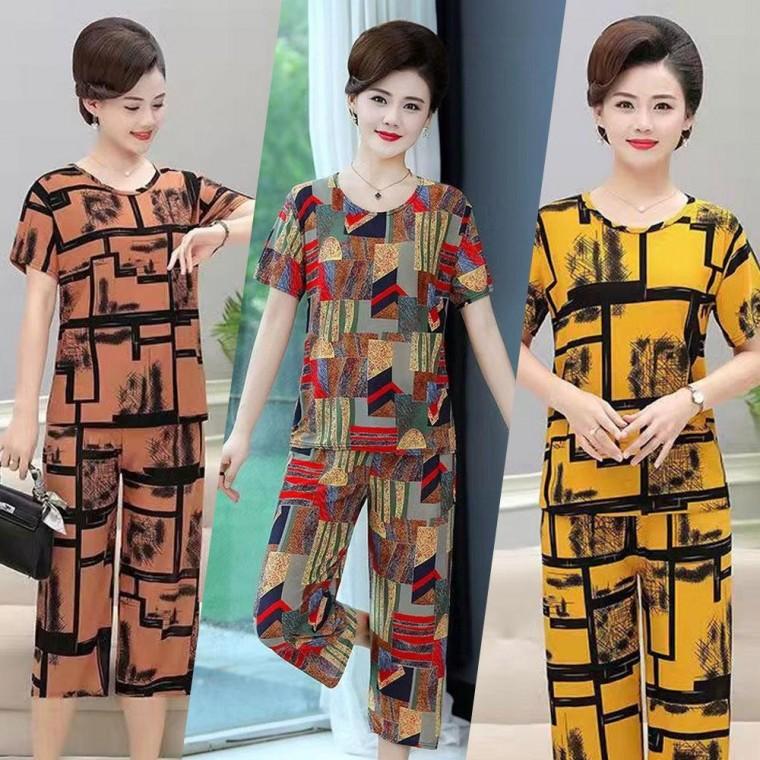 여성 홈웨어 상하의 세트 빅사이즈 잠옷 이지웨어