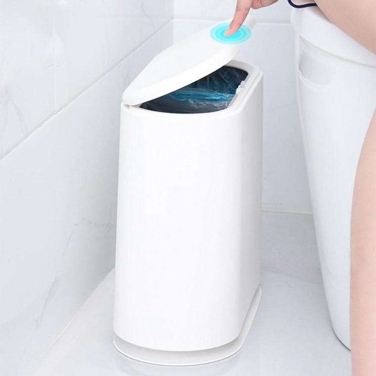 원터치휴지통 슬림 화장실 사무실 쓰레기통