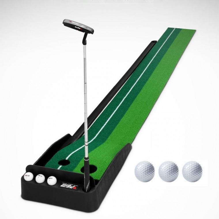퍼팅연습 매트 2.5M 자동리턴 연습기 골프 퍼터
