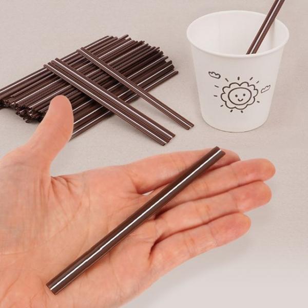 일회용 커피스틱 1000P 커피 빨대 브라운 커피스틱