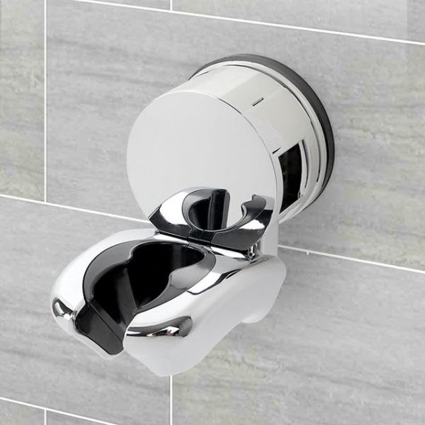 흡착식 샤워기걸이 크롬_샤워홀더 거치대 욕실 행거