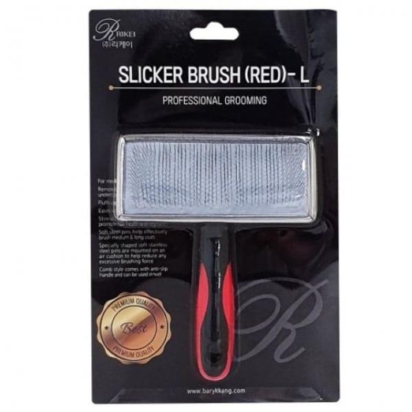 강아지 고양이 리케이 슬리커 브러쉬 L (랜덤)