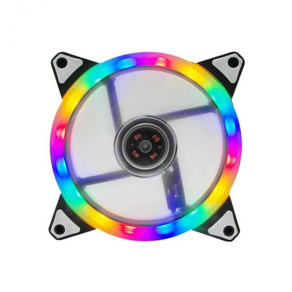 RGB LED 120MM 컴퓨터 쿨러 PC 시스템 무소음 냉각팬
