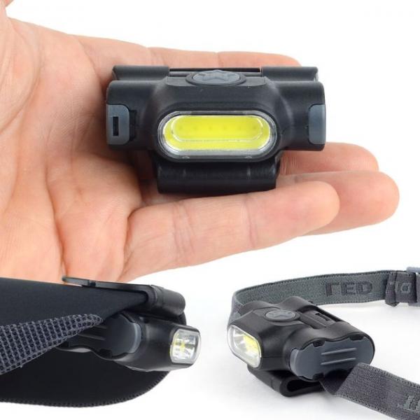 건전지용 캡라이트 머리밴드 헤드랜턴 겸용 멀티 렌턴