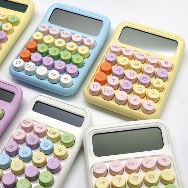 파스텔라 레트로 기계식 키보드 계산기 L 대형