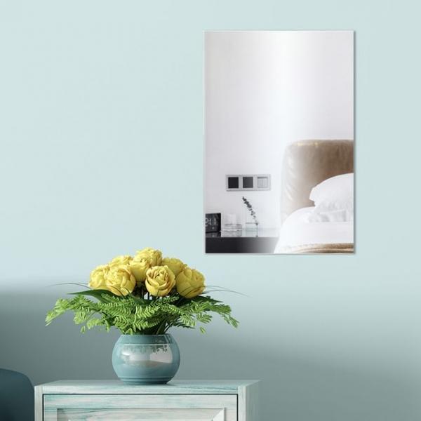 사각 아크릴벽거울 욕실거울 화장대거울 20x30cm