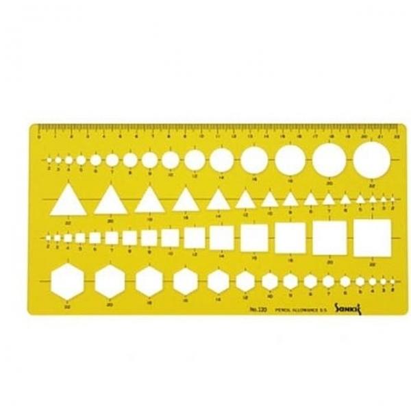 산키스 템플레이트 다각형 NO.120 종합형판 -38708