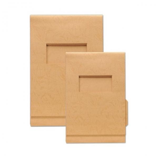 문화 F298-7 문서보존표지 연갈색 파일/A4 팩(100개입)