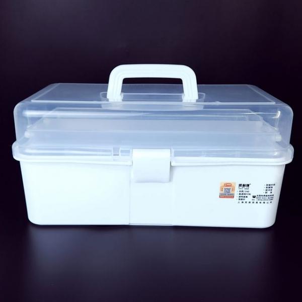 3단수납상자 공구상자 약상자 투명 소품케이스