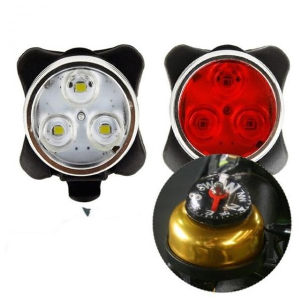 라이딩 자전거 LED 안전등 4가지모드 충전식 후미등