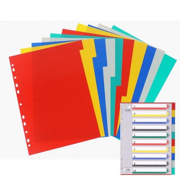 A4 10분류 컬러 파일 화일 인덱스 X10개 색인 작업