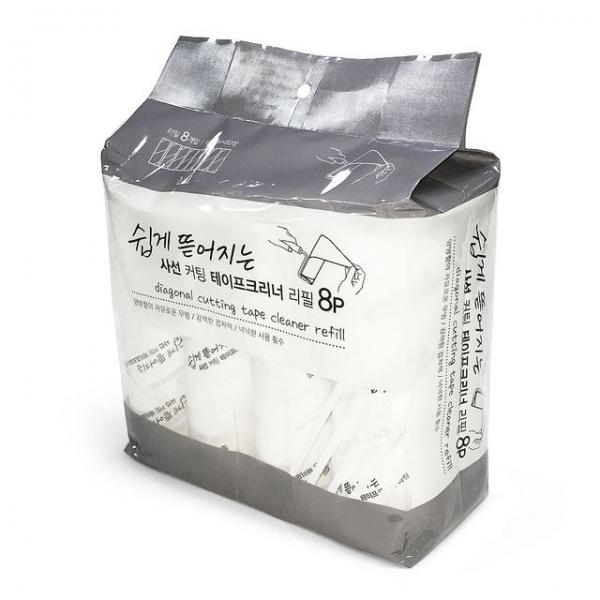 사선 커팅 테이프크리너 리필 8P
