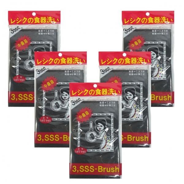 동신화학 3SSS 양면수세미x(5개) 연마 음식 설거지