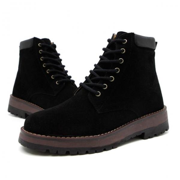 남성 더비 부츠 통굽 신발 하이탑 슈즈 키높이 워커