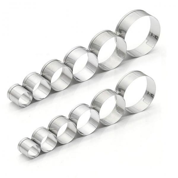 쿠키만들기 스테인레스 원형 쿠키커터 12P 세트