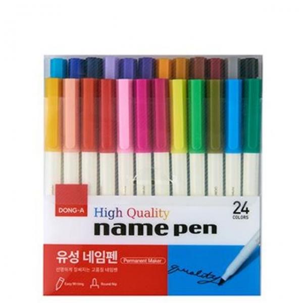 칼라 네임펜 24색 금속 유리 고무등 다양한 곳에 사용