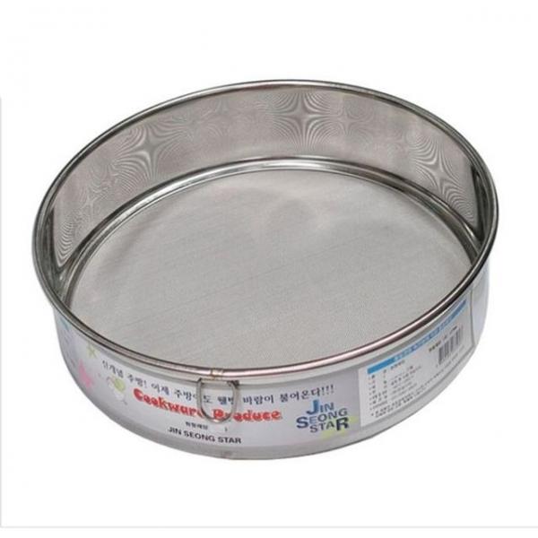 스텐 채반 걸음망 밀가루 채반 고운망 스텐망 27cm