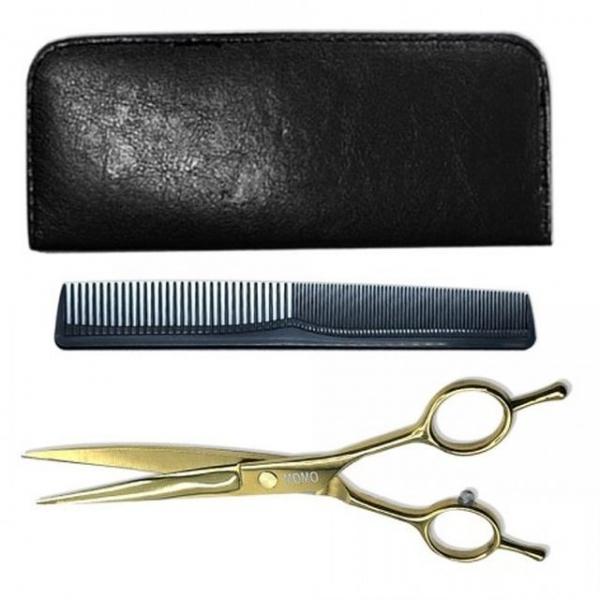 강아지 커브가위 세트 골드 일자빗 반려견 셀프미용