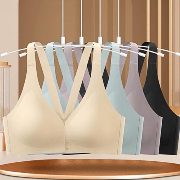 앞후크 노와이어브라 심리스 볼륨 브라렛 라텍스패드