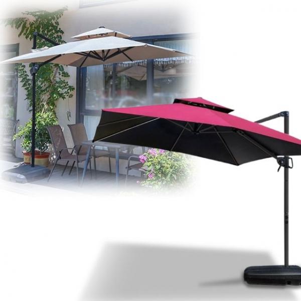 대형파라솔 옥상 테라스 정원 접이식 햇빛차단 그늘막