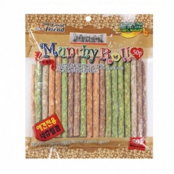 강아지 껌 개껌 칼라먼치 50P 3개 강아지간식 애견