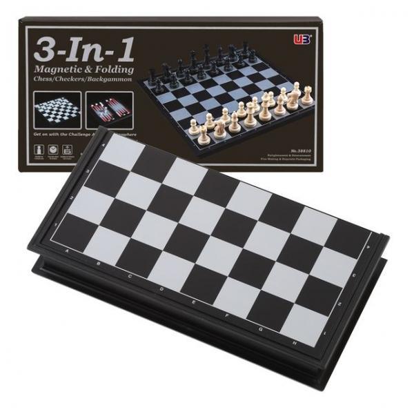 접이식 자석 체스판(25cmX25cm) 3in1 보드게임