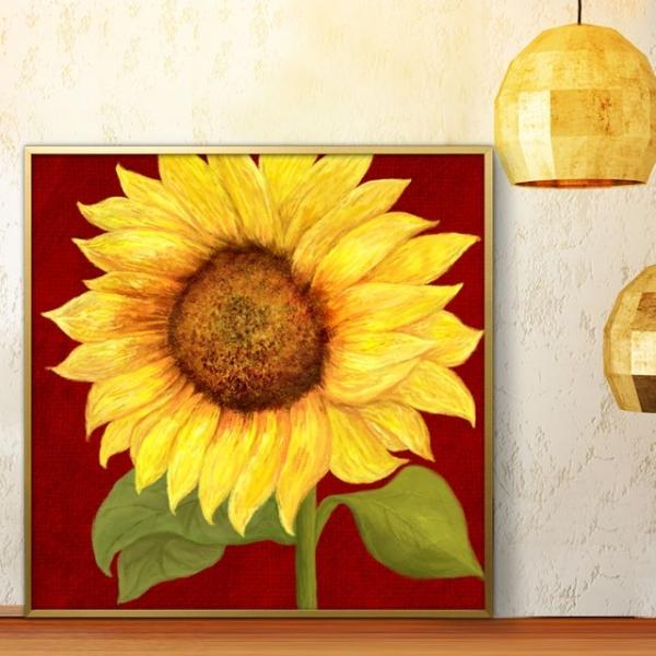 해바라기그림 액자 50G 3SUN2 풍수그림 돈들어오는