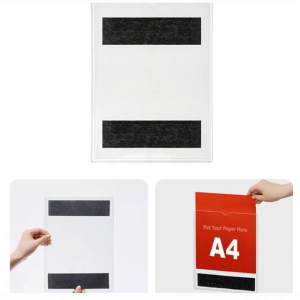 A4 용지 양방향 고무 자석 부착식 투명 월프레임 1개