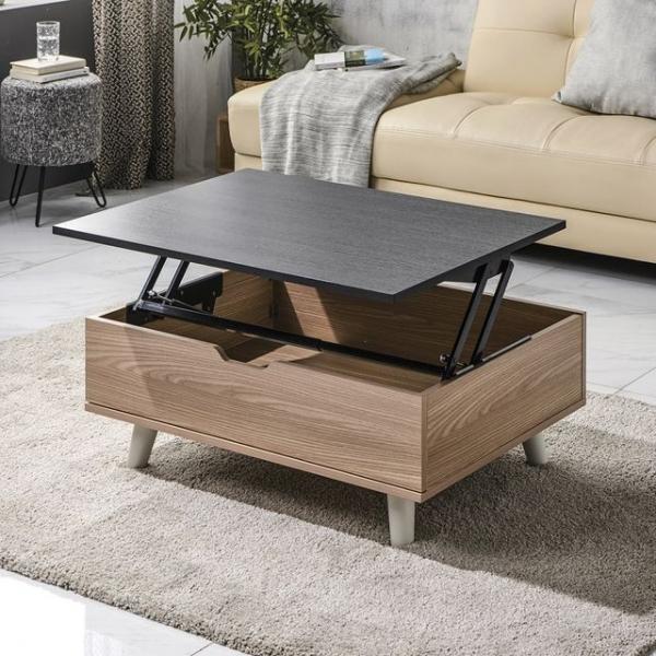 테르니 브라운 800 리프트업 쇼파테이블 좌탁소파거실