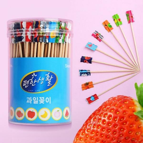 국산 과일꽂이 이쑤시개 300p 업소용이쑤시게 요지