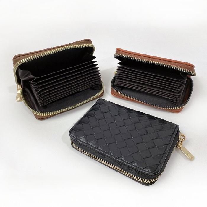 짜임 아코디언 카드지갑 3color / 동전지갑 여성지갑 명함지갑