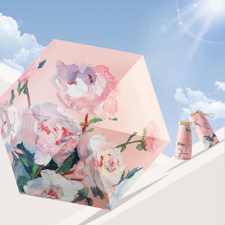 초경량 6단 아트 양우산 4color / 자외선차단 접이우산 방수우산