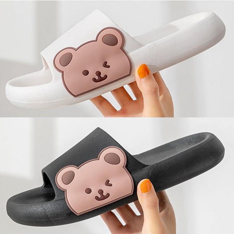 런칭특가 곰돌이 슬리퍼 여성 실내화 곰 캐릭터 샌들 슈즈
