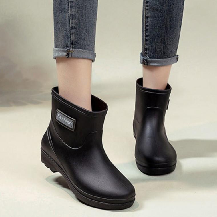 런칭특가 여성 발목 장화 패션 미들 레인부츠 논슬립 방수 부츠 레인슈즈 워터슈즈 신발 07