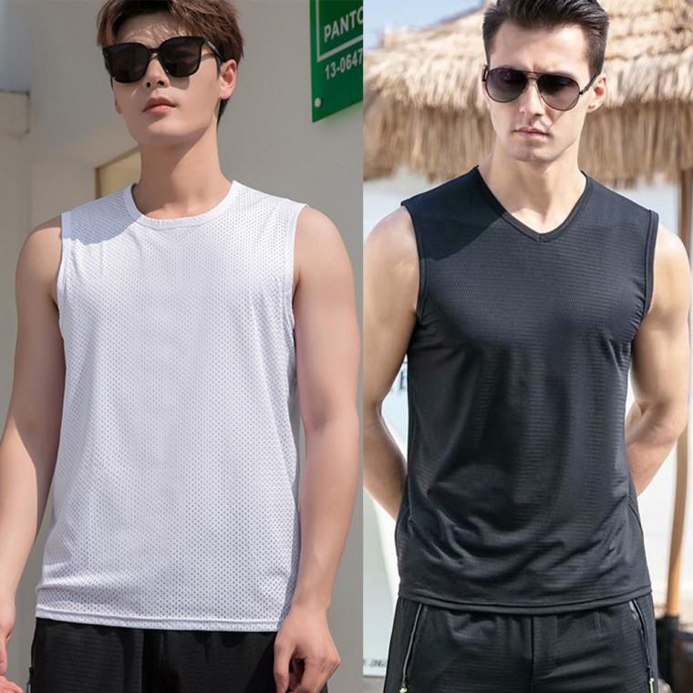 런칭특가 스포츠 메쉬 남성 민소매 휘트니스 헬스 남자 런닝 나시 쿨티셔츠