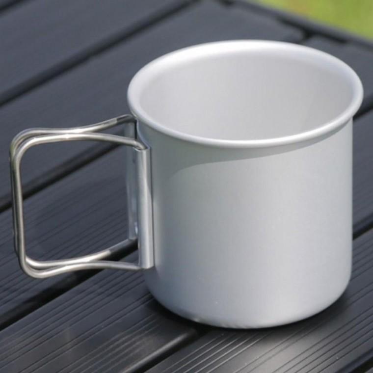 캠핑 컵 머그컵 (알루미늄 실버)