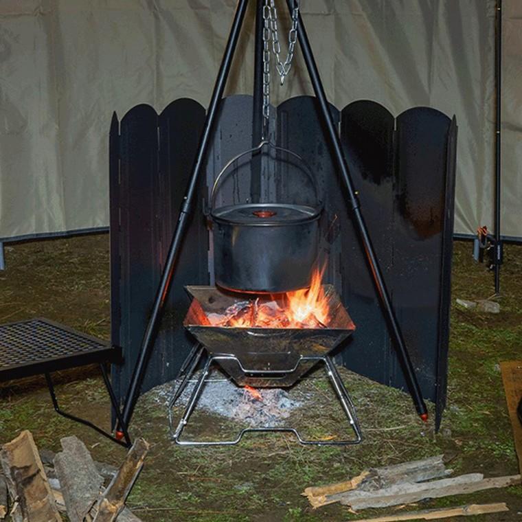 블랙 캠핑 고강도 버너바람막이 (60cm)