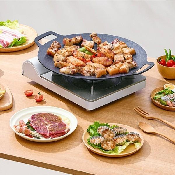 캠핑 대형 46cm 알루미늄 그리들 인덕션 버너 바베큐