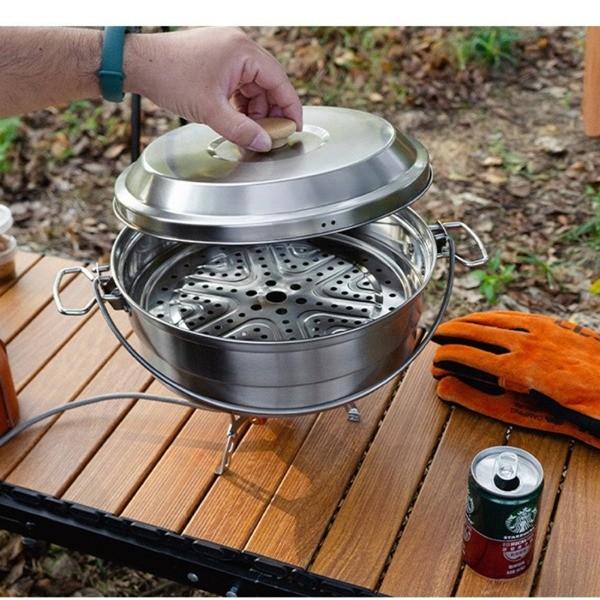 올304스텐레스 멀티 찜기 코펠4.5리터